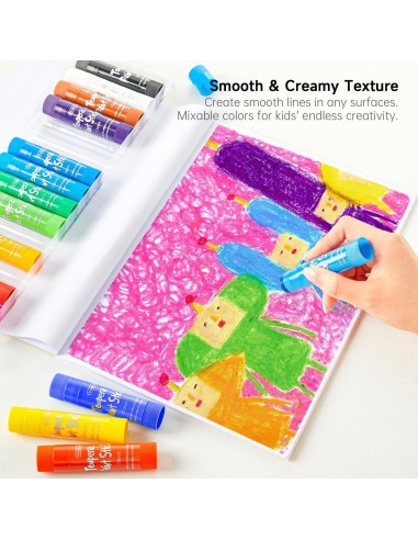 Barras de Pintura Tempera Shuttle Art 15 Colores Lavables