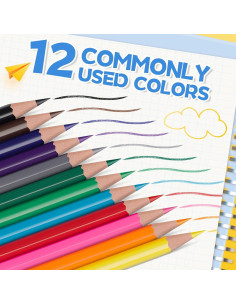 240 Lápices de Color Aigybobo para Aula - 12 Colores 2