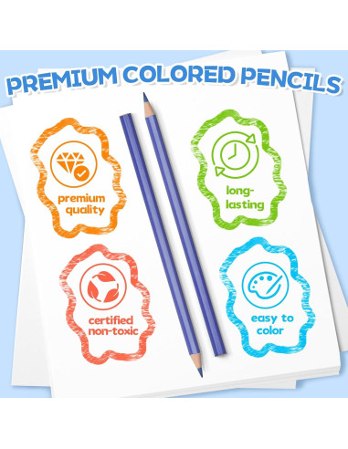 240 Lápices de Color Aigybobo para Aula - 12 Colores