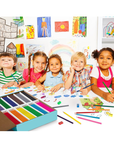 240 Lápices de Color Aigybobo para Aula - 12 Colores