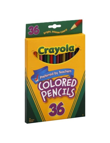 Lápices de Colores Crayola 36 Piezas Largos y Brillantes Lápices de Colores Crayola 36 Piezas Largos y Brillantes