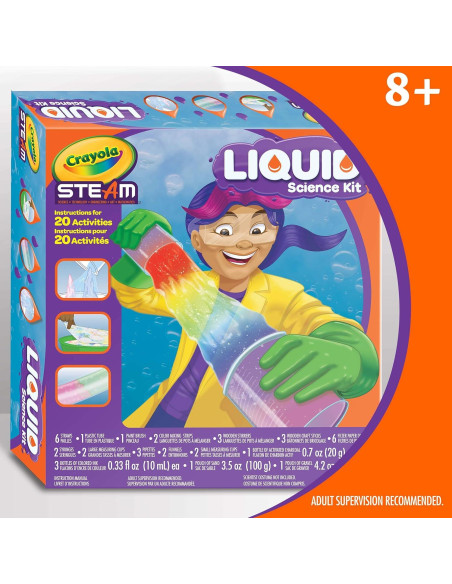 Kit de Ciencia Líquida Crayola 15 Experimentos Educativos