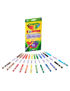 Lápices de Colores Borrables Crayola 12 Piezas - Variados