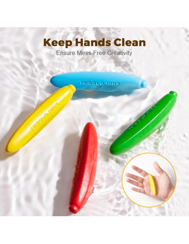 Crayones de Cera de Abeja MIROLA KIDS 12 Colores Lavables