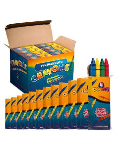 Crayones Bedwina 576 unidades - 144 paquetes de 4 colores
