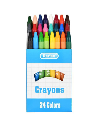 Crayones Rarlan 720 unidades en 30 paquetes de 24 colores