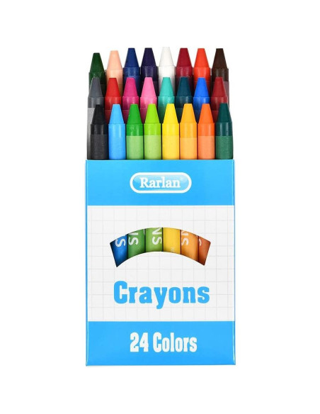 Crayones Rarlan 720 unidades en 30 paquetes de 24 colores