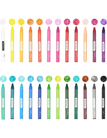 Crayones Rarlan 720 unidades en 30 paquetes de 24 colores