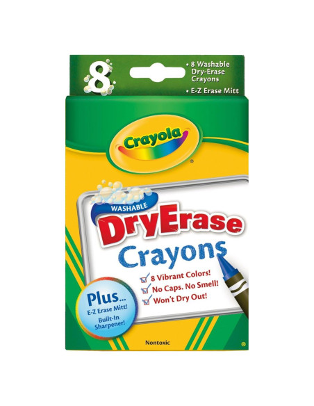 Crayones Borrables Crayola Paquete de 3 x 8 Unidades Crayones Borrables Crayola Paquete de 3 x 8 Unidades