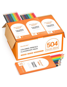 Lápices de Colores Shuttle Art 504 Pre-Afilados 12 Colores