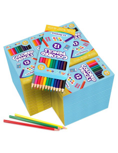Lápices de Colores Aigybobo 1152 Pre-afilados 96 Paquetes