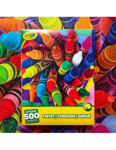 Rompecabezas Springbok Crayola Twist 500 Piezas Ecológico