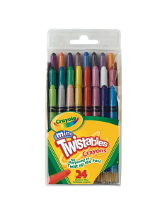 Crayones Mini Twistables Crayola 24 colores en caja