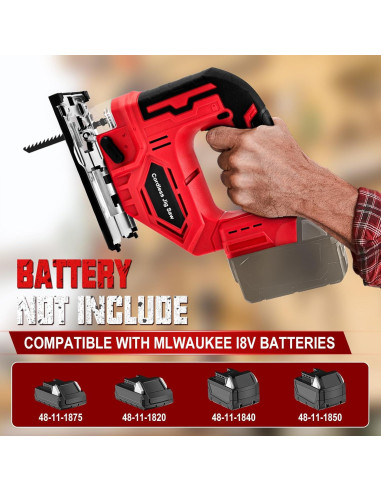 Sierra de calar inalámbrica Milwaukee 18V sin escobillas