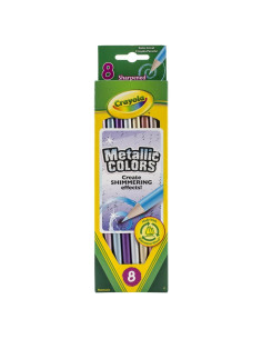 Lápices de Colores Metálicos Crayola 8 Piezas