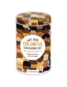 Juego de Crayones de Tonos de Piel Mudpuppy 18 Crayones