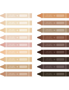 Juego de Crayones de Tonos de Piel Mudpuppy 18 Crayones 2