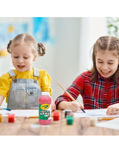 Pintura Acrílica Crayola 16 oz Rojo Profundo - No Tóxica