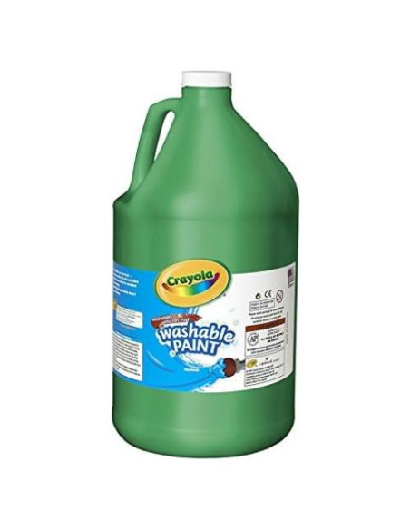 Pintura Lavable Crayola 3.79L Verde para Niños Pintura Lavable Crayola 3.79L Verde para Niños