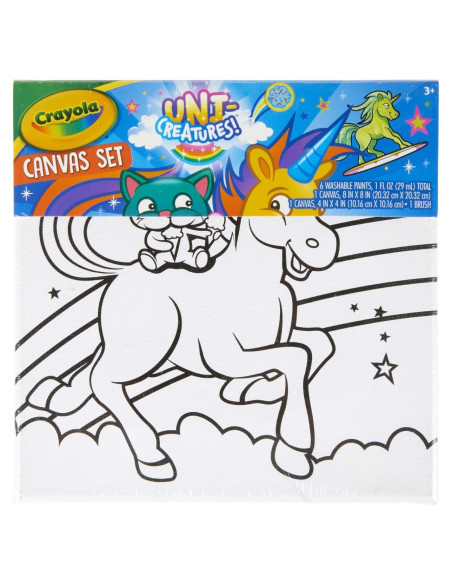 Juego de Pintura Unicornio Crayola 2 Lienzos 6 Pinturas Juego de Pintura Unicornio Crayola 2 Lienzos 6 Pinturas