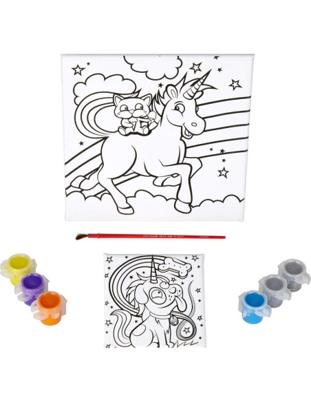 Juego de Pintura Unicornio Crayola 2 Lienzos 6 Pinturas Juego de Pintura Unicornio Crayola 2 Lienzos 6 Pinturas