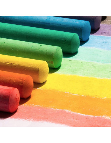 Paquete de 180 tizas jumbo JASNKKONT lavables 20 colores