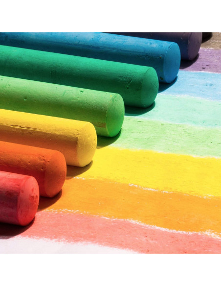 Paquete de 180 tizas jumbo JASNKKONT lavables 20 colores