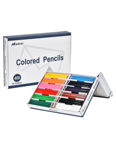 Lápices de Colores Madisi - 480 Piezas Pre-Afilados