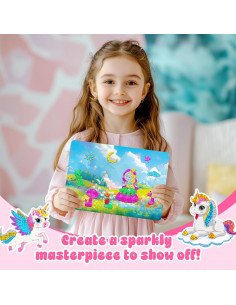 Homicozy Kit de Arte con Foil Unicornio y Princesa 2