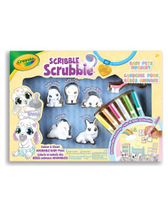 Crayola Scribble Scrubbie Bebé Mascotas Juego Creativo