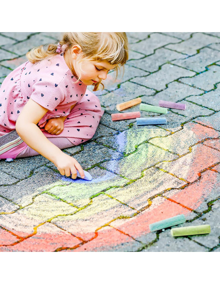 Tiza de Acera Feela 168 Piezas Jumbo 14 Colores