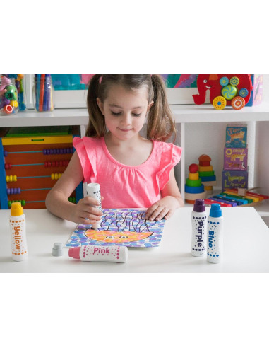 Marcadores Do A Dot Art! 5 Colores Brillantes Lavables