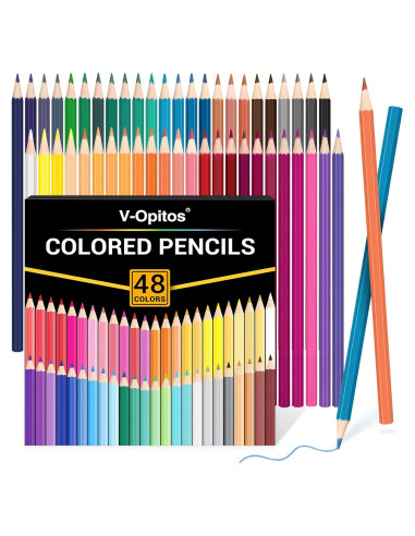 Set de 48 Lápices de Colores V-Opitos Pre-afilados