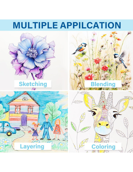 Set de 48 Lápices de Colores V-Opitos Pre-afilados