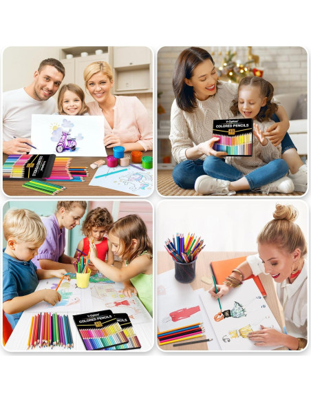 Set de 48 Lápices de Colores V-Opitos Pre-afilados