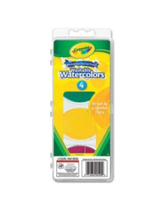 Acuarelas Lavables Crayola 4 Colores 1500 para Bebés