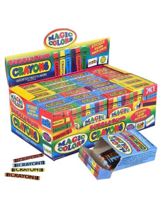Crayones de Chicle Magic Colors 24 Piezas Surtidos