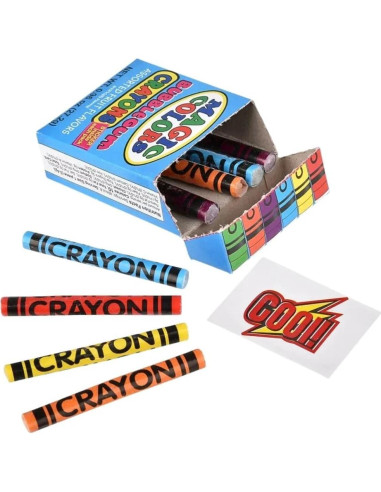 Crayones de Chicle Magic Colors 24 Piezas Surtidos