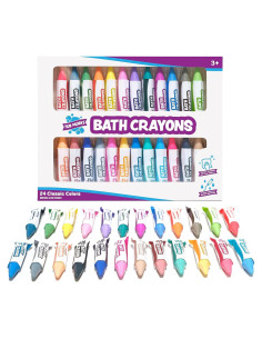 Crayones de Baño Tub Works 24 Colores No Tóxicos