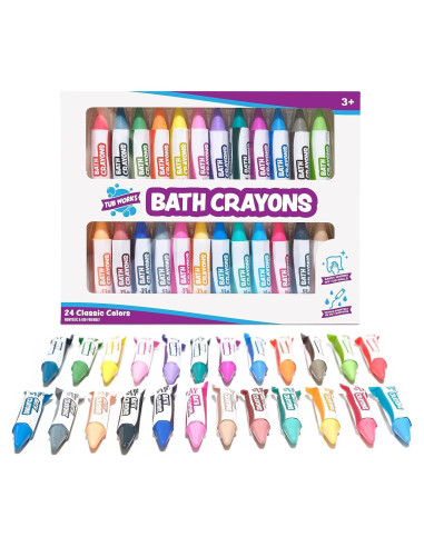 Crayones de Baño Tub Works 24 Colores No Tóxicos