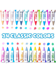 Crayones de Baño Tub Works 24 Colores No Tóxicos 2