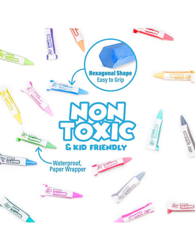 Crayones de Baño Tub Works 24 Colores No Tóxicos