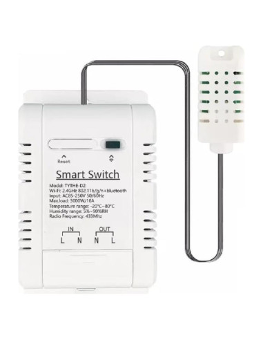 Controlador de Temperatura y Humedad WiFi MHCOZY 16A