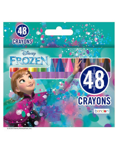 Crayones Disney Frozen 48 Piezas Bendon para Colorear
