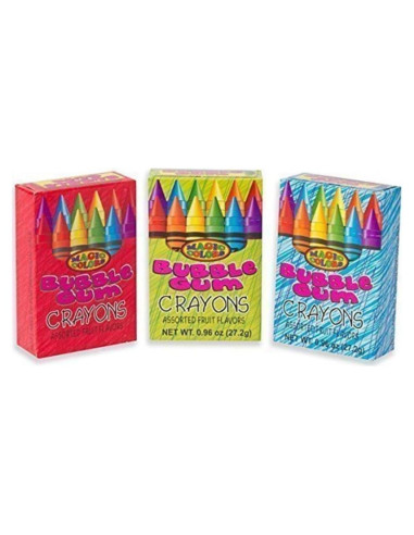 Crayones de Chicle Colores Mágicos Paquete de 9
