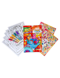 Paquete de Colorear Crayola Uni-Creatures 30 Páginas y Marcadores