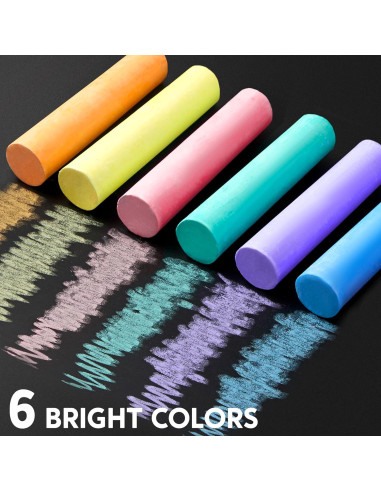 Juego de 24 tizas lavables Joyin para arte al aire libre