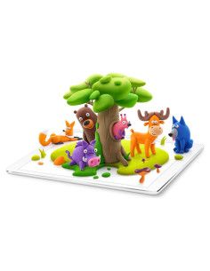 Kit de Arcilla Fat Brain Toys Hey Clay Animales del Bosque