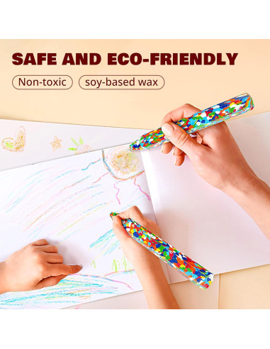 Crayones Gigantes Multicolor Rokt&razo 2PC 20,32 cm