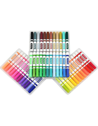Marcadores Lavables Rarlan 144 Piezas 48 Colores para Niños